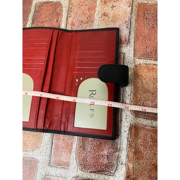 Rolfs Trifold Red/black  Leather Wallet - Picture 7 of 10